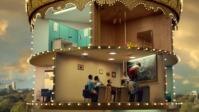 Video Reference: Building, Architecture, House, Home, Facade, Interior design, Person