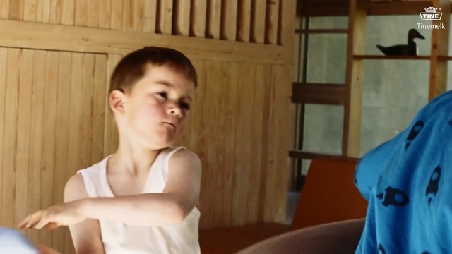 Video Reference: Face, Photograph, Facial expression, Shoulder, Child, Nose, Snapshot, Male, Arm, Fun, Person