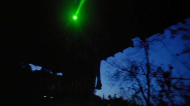 Video Reference: Night, Sky, Green, Light, Blue, Darkness, Lighting, Atmosphere, Midnight, Lens flare, Person