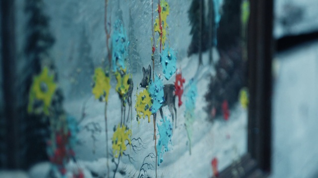 Video Reference: Blue, Yellow, Wall, Modern art, Art, Painting, Visual arts, Acrylic paint, Tree, Paint