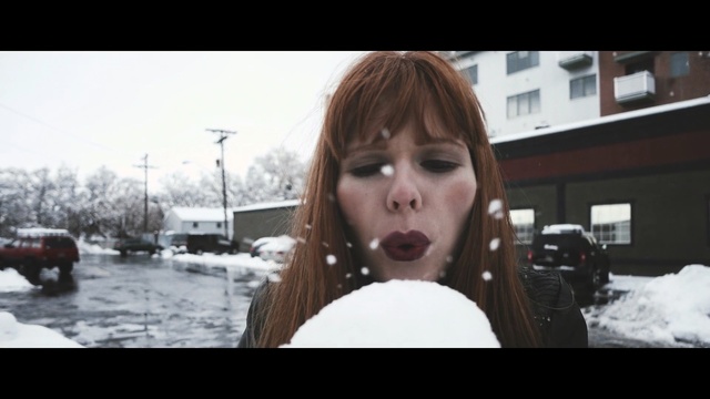 Video Reference: snow, human hair color, girl, winter, mouth, blond, fun, freezing, screenshot, brown hair, Person