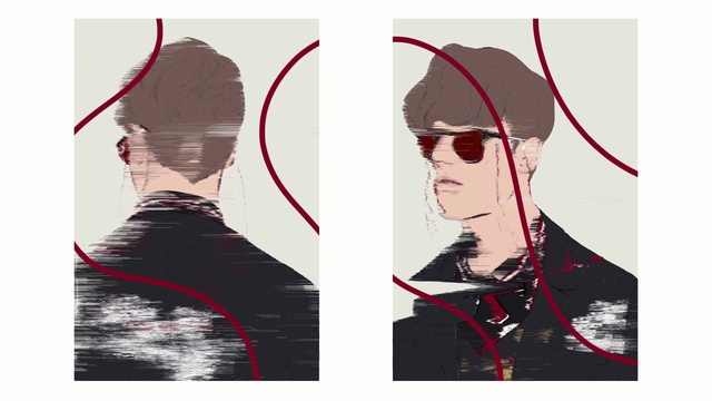 Video Reference: eyewear, vision care, poster, design, illustration, graphic design, art, gentleman, glasses, pattern, Person