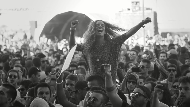 Video Reference: Crowd, People, Monochrome, Black-and-white, Audience, Event, Monochrome photography, Rebellion, Photography, Festival, Person