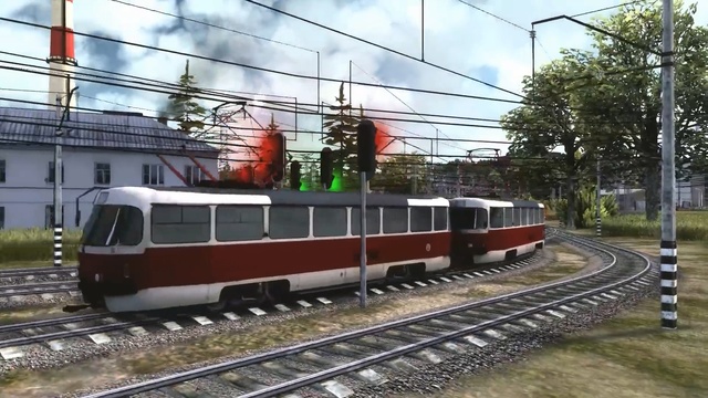 Video Reference: Land vehicle, Transport, Vehicle, Train, Mode of transport, Rolling stock, Railway, Track, Public transport, Locomotive