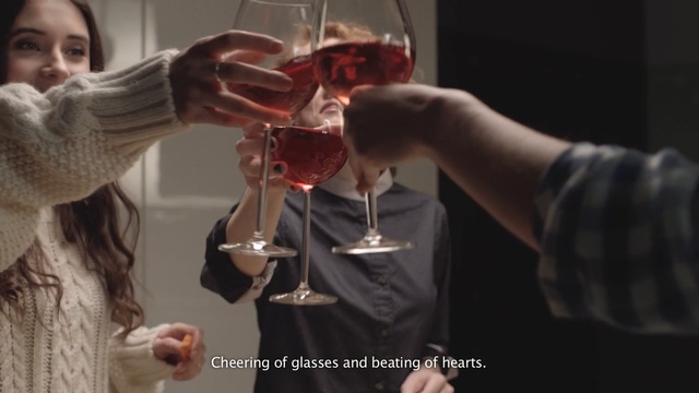 Video Reference: Wine glass, Stemware, Glass, Drinkware, Drink, Red wine, Tableware, Alcohol, Barware, Wine, Person