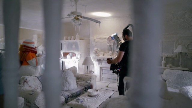 Video Reference: Textile, Ceiling fan, Interior design, Grey, Fashion design, Art, Lamp, Ceiling, Plaster, Mechanical fan