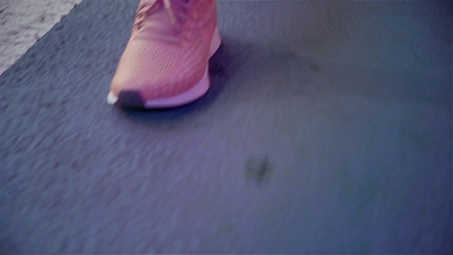 Video Reference: Pink, Footwear, Leg, Purple, Foot, Shoe, Ankle, Finger, Human leg