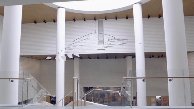 Video Reference: Property, Architecture, Building, Ceiling, Stairs, Room, Material property, House, Shade, Interior design
