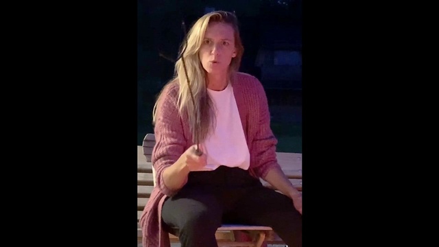 Video Reference: Sitting, Hair, Photograph, Blond, Leg, Thigh, Pink, Shoulder, Arm, Purple