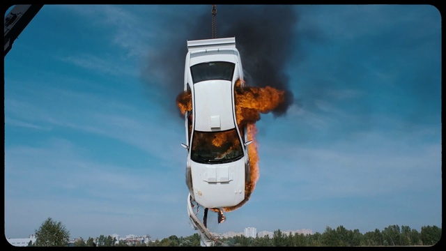 Video Reference: Transport, Vehicle, Mode of transport, Sky, Stunt performer, Car, Stunt