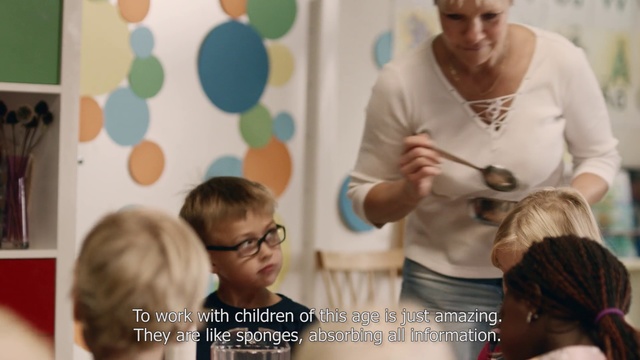 Video Reference: Teacher, Child, Happy, Room, Learning, Person