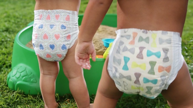 Video Reference: Diaper, Briefs, Thigh, Undergarment, Grass, Human leg, Leg, Meadow, Child, Underpants, Person