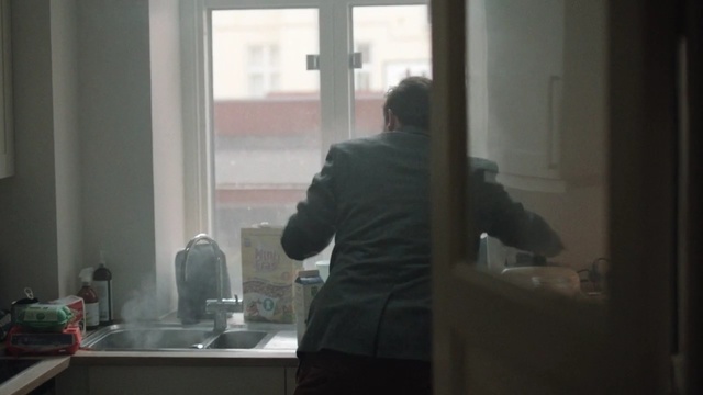 Video Reference: window, glass, property, room, structure, standing, interior design, home, door, house