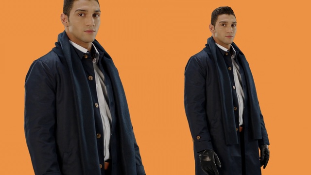 Video Reference: Suit, Outerwear, Formal wear, Jacket, Blazer, Event, Overcoat, Coat, Gesture, Sleeve