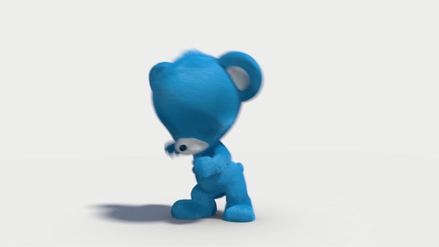 Video Reference: Toy, Blue, Stuffed toy, Plush, Turquoise, Animal figure, Figurine, Teddy bear, Azure, Bear