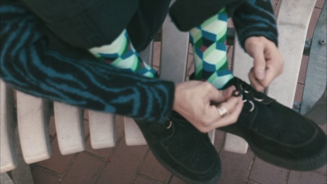 Video Reference: Footwear, Black, Green, Shoe, Cool, Leg, Hand, Jeans, Human leg, Ankle