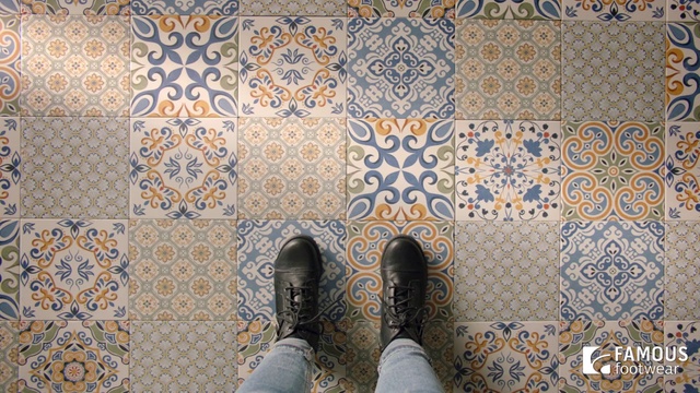 Video Reference: Pattern, Tile, Wall, Floor, Wallpaper, Flooring, Design, Leg, Room, Textile