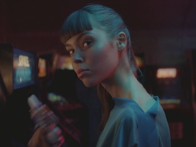 Video Reference: blue, girl, scene, screenshot, darkness, midnight, space