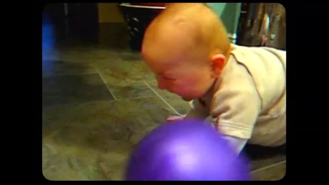 Video Reference: Ball, Swiss ball, Child, Toddler, Balloon, Exercise equipment, Sports equipment, Bowling ball, Baby, Play