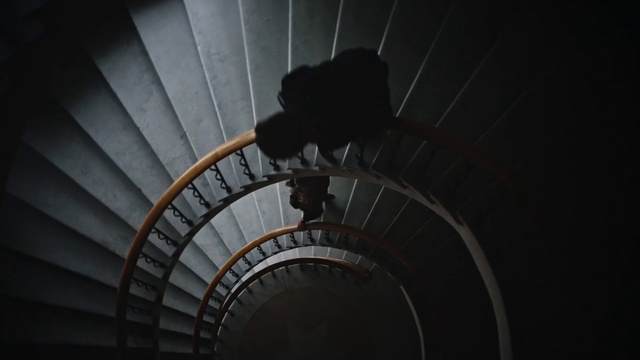 Video Reference: Black, Light, Darkness, Architecture, Stairs, Sky, Infrastructure, Photography, Ceiling, Night