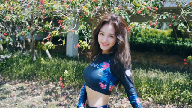 Video Reference: plant, tree, woody plant, beauty, girl, grass, spring, fun, shrub, flower, Person