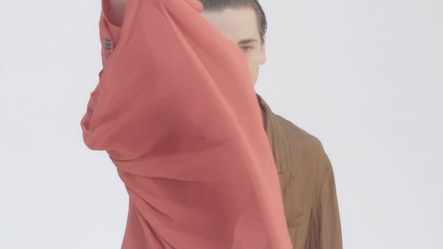 Video Reference: Shoulder, Pink, Clothing, Neck, Peach, Joint, Outerwear, Sleeve, Textile, Magenta