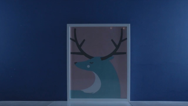 Video Reference: Blue, Deer, Reindeer, Antler, Light, Cobalt blue, Organism, Electric blue, Elk, Design