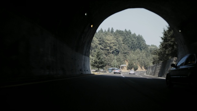 Video Reference: Road, Tree, Sky, Tunnel, Infrastructure, Asphalt, Road trip, Freeway, Architecture, Road surface