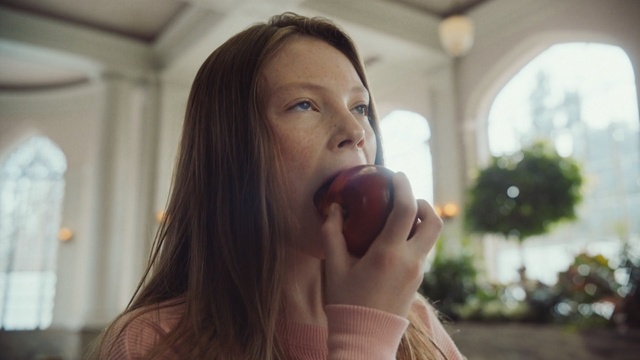 Video Reference: girl, hand, brown hair, lip, Person
