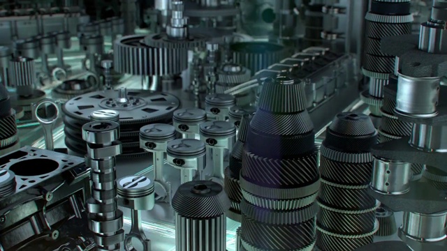 Video Reference: metropolis, metal, engineering, engine, auto part, product, industry
