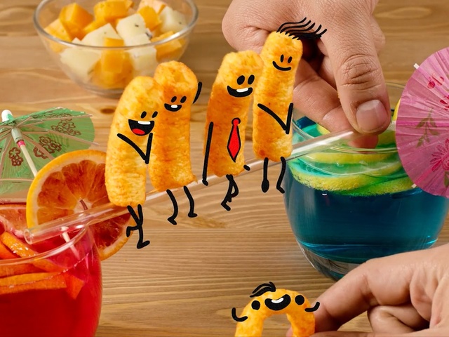 Video Reference: food, vegetarian food, junk food, drink