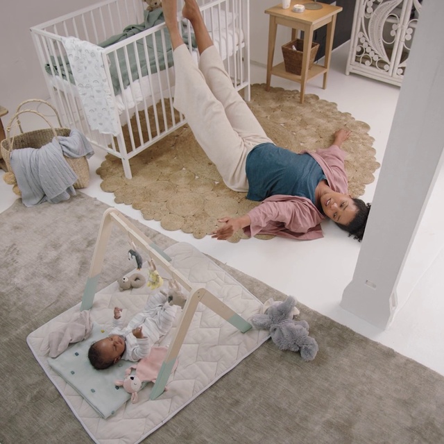 Video Reference: Product, Room, Floor, Furniture, Flooring, Baby Products, Interior design, Table, Play, Chair