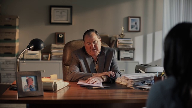 Video Reference: White-collar worker, Office, Room, Desk, Interior design, Job, Electronic device, Furniture, Conversation, Employment