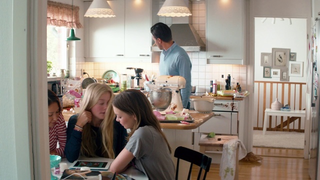 Video Reference: Interior design, Room, Design, Furniture, Building, Table, Photography, Restaurant, Home, Brunch, Person