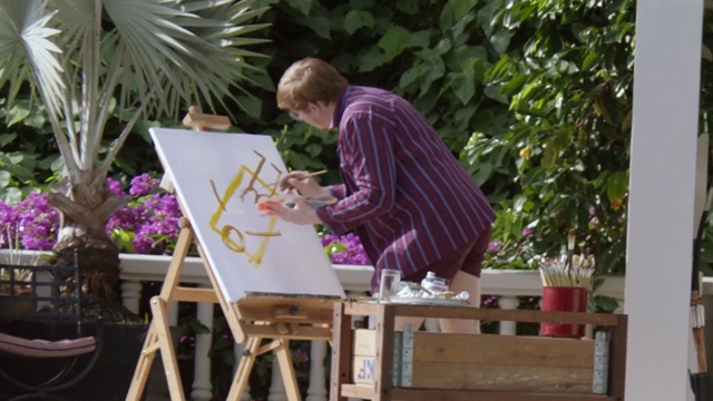 Video Reference: Purple, Houseplant, Furniture, Table, Plant, Flower