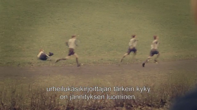 Video Reference: Text, Football player, Ecoregion, Grassland, Player, Grass, Font, Adaptation, Plain, Photography