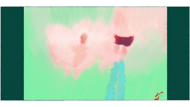 Video Reference: Pink, Sky, Cloud, Watercolor paint, Heart, Petal, Illustration, Paint, Art