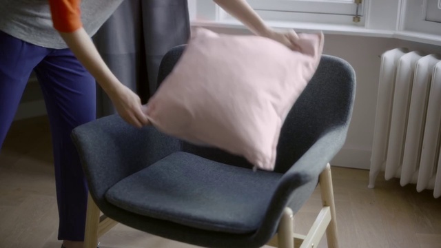 Video Reference: Furniture, Chair, Product, Comfort, Slipcover, Leg, Room