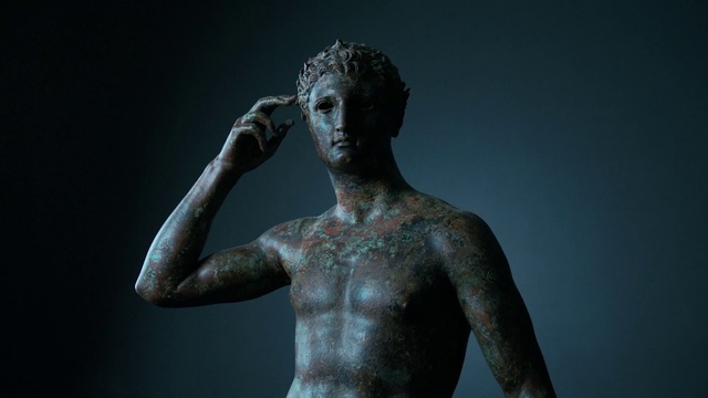 Video Reference: Sculpture, Statue, Human, Art, Water, Arm, Classical sculpture, Chest, Hand, Photography