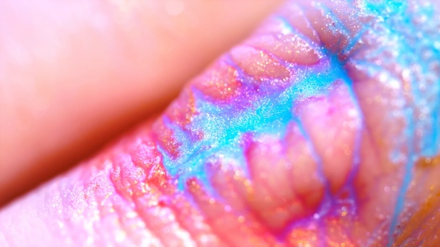 Video Reference: Pink, Close-up, Finger, Nail, Lip, Material property, Flesh, Macro photography, Peach, Colorfulness