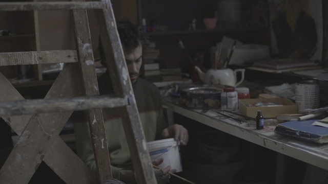 Video Reference: man, artist, workshop, studio, Person