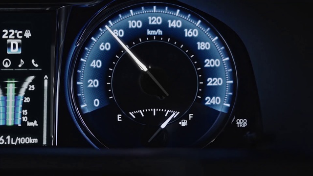 Video Reference: Speedometer, Auto part, Car, Vehicle, Measuring instrument, Tool, Gauge, Odometer, Tachometer, Lexus