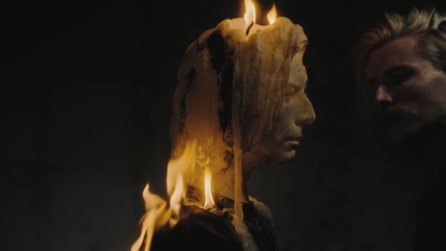 Video Reference: Lighting, Fire, Flame, Heat, Sculpture, Darkness, Art, Candle, Photography, Nature, Dark, Looking, Standing, Holding, Man, Front, Table, Lit, Cake, Black, Woman, Glass, Street, White, Group, Statue, Cave