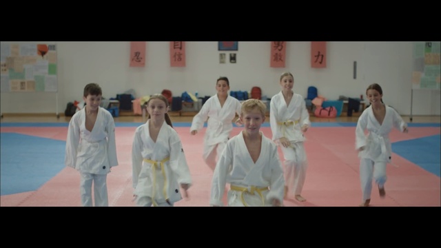 Video Reference: Dobok, Martial arts uniform, Photograph, Social group, People, White, Martial arts, Japanese martial arts, Facial expression, Karate, Person