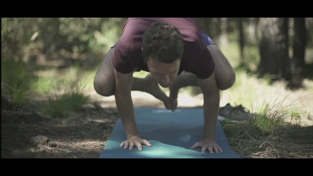 Video Reference: Physical fitness, Yoga, Arm, Joint, Leg, Flip (acrobatic), Sportswear, Human body, Hand, Press up