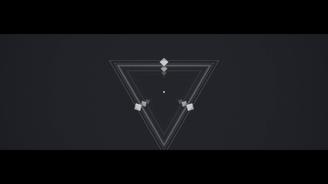 Video Reference: Black, Lighting, Triangle, Font, Line, Logo, Symmetry, Darkness, Space, Animation