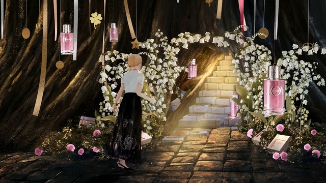 Video Reference: Aisle, Pink, Ceremony, Lighting, Flower, Dress, Event, Marriage, Petal, Floral design, Person