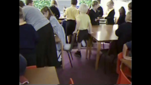 Video Reference: community, event, fun, crowd, conversation, communication, girl, audience, job, Person