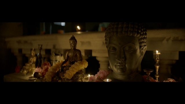 Video Reference: Lighting, Art, Statue, Sculpture, Temple, Fictional character, Darkness, Night, Carving, Person