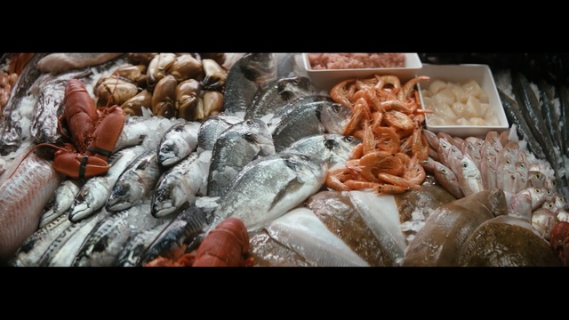 Video Reference: Food, Seafood, Delicacy, Cuisine, Fish, Dish, Ingredient, Flesh, Meat, Shrimp, Person
